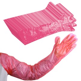 WUFGWBD 50 Long Finger Cots, Livestock Midwifery Mittens, Veterinary Long Finger Cots, Long Cuff Finger Protectors