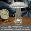 Mikasa Clear Acrylic Mushroom LED Rechargeable Cordless Lamp, 7.3x7.3x8 Inch