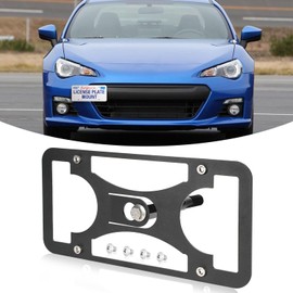 Front License Plate Bracket- Bumper Mounting, No Drill Front License Plate Bracket，Car Plate Frame Kit Fit for Subaru BRZ 2013-2020，Installs in Seconds