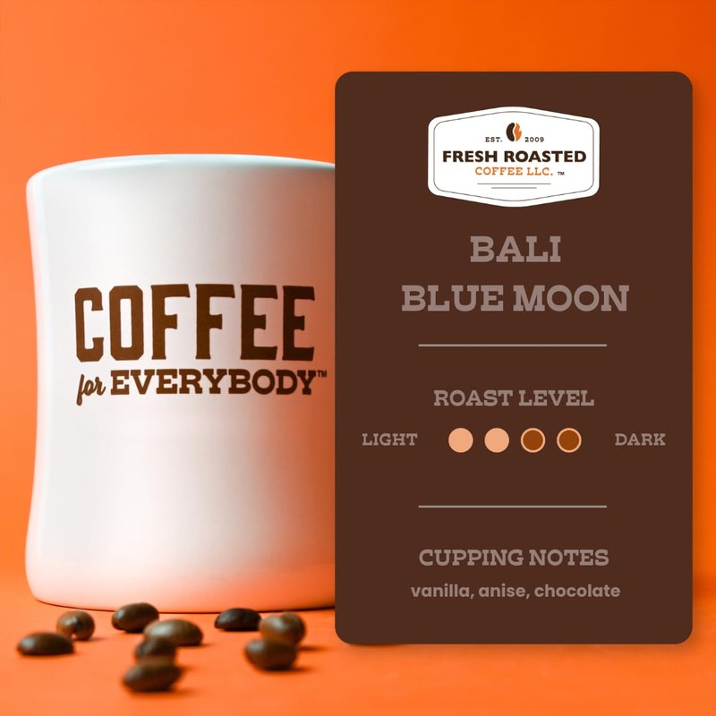 Fresh Roasted Coffee, Organic Bali Blue Moon | USDA Organic,