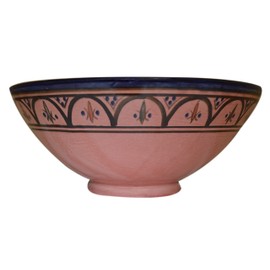 Ceramic Bowls Moroccan Handmade Serving Bowl Large 12 Inches Across Multicolored Safi