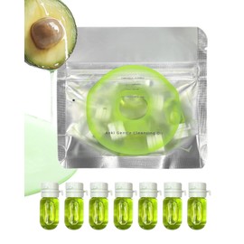 Makeup Remover Oil Portable Kit-7 Pcs Mini Travel Size Bottles Cleansing for Face, Gentle Facial Oil, Portable Skincare,Deep Cleaning without Clogging Pore,Residue-Free,for Dry & Neutral Skin (Green)