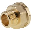 BERANMEY 2 Pack Brass Pipe Fittings, 1/2" to 3/4" Pipe