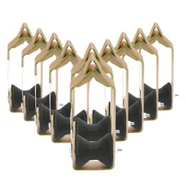 KUAFU 10 Pcs Universal Cable Roller 3" in Diameter Including Fiber Optic Cable Aerial Cable Support Tool Steel+Plastic Zinc-Plated Colored Zinc