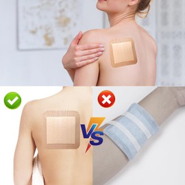 Jointown Upgraded Silicone Super Absorbent Dressing, Adhesive Absorption Wound Dressing Bandages, Heavy Exudate Wound Care Pads with Ultrasorb Polymer, Bed Sore Pressure Care, 6"x 6" 10 Packs