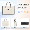Missnine Laptop Tote Bag Canvas Laptop Bag 15.6 inch Work