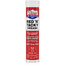 Lucas Oil 10005 Red N Tacky Grease - 14 Ounce Cartridge pack of 10