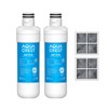 AQUA CREST LT1000PC ADQ747935 Refrigerator Water Filter and Air Filter,