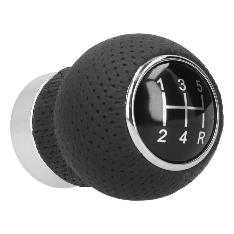 5 Speed Gear Shift Knob Genuine Leather Shifter Stick with