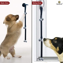 SunGrow Dog & Ferret Potty Door Bell, 34 Inches, Nylon Bells, House-Training Cat, Pot Belly Pig, Small, Medium & Large Pets, 3 Levels of Bell