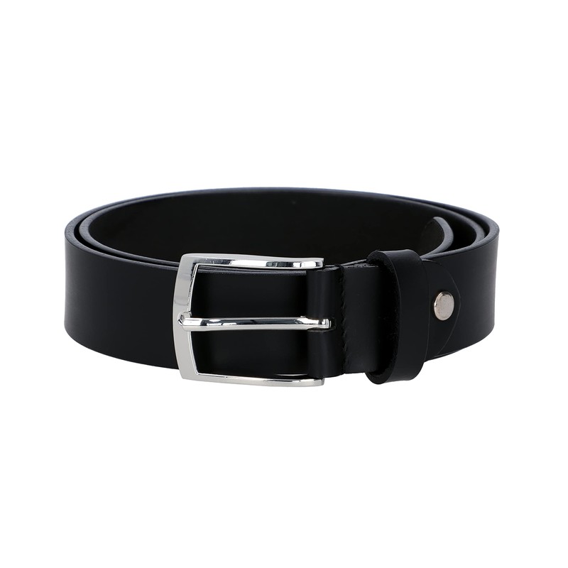 Gusti Kaj Genuine Leather Belt with Silver Buckle Belt Business
