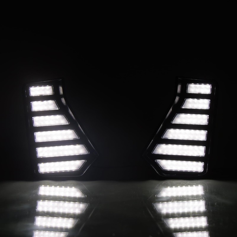 ECAHAYAKU LED Front Bumper Fog Light Driving DRL Fit For