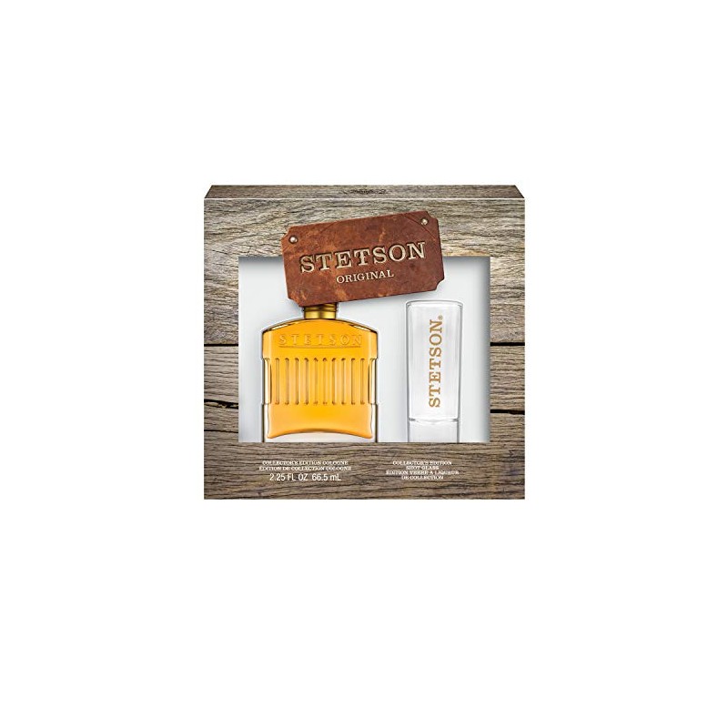 Stetson Original Leather Cologne & Gwp Shot Glass