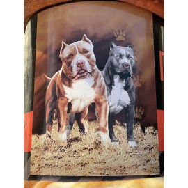 Unbranded Brand New Queen size extra soft and thick Flannel Blanket Dog print 200*240cm