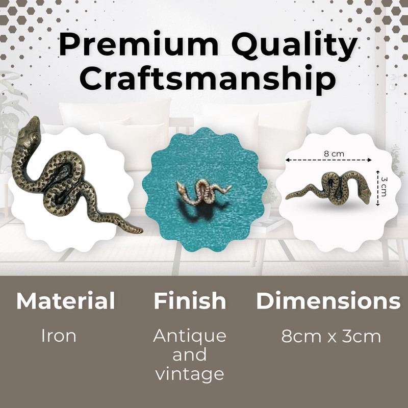 Knobs By Blossom Vintage Antique Iron Bronze Handmade Metal Animal