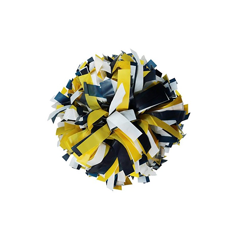 Danzcue 1 Pair 6" Plastic Cheerleading Pom Poms with Dowel