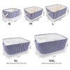 Mangata Washable Collapsible Thickened Canvas Fabric Storage Box with Handles