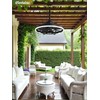 Fanbulous Outdoor Ceiling Fans with Light for Patios, 20" Weatherproof
