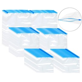 Rosenstein & Söhne Freezer Bags with Zip: 60 Zip Lock Freezer Bags, 1/3/6 Litres, 68 µm (Freezer Bag with Zip Closure, Freezer Bag with Zip, Resealable)