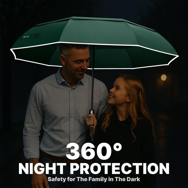 Royal Walk Windproof Folding Travel Umbrella Compact and Strong Luxurious