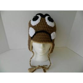 Yankee Rose Goomba Mushroom Adult Hat with Earflaps 14+ Cosplay Mario Bros.