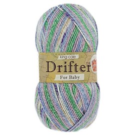 King Cole Drifter for Baby Mix Fibre DK Crochet and Knitting Yarn 100g (Lavender 1389)
