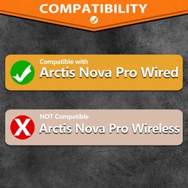 Nova Pro Wired Replacement Earpads for Arctis Nova Pro Wired Headset by TRANSTEK, Improved Durability and Sound Isolation - NOT FIT Nova Pro Wireless (Soft Velour)