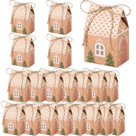 Pack of 20 Christmas Gift Boxes, Gift Box, Christmas Box, Candy Box, Kraft Paper Gift Box