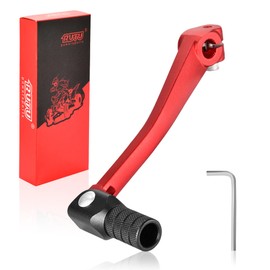 RUTU Folding Gear Shifter Shift Lever, Aluminum Dirt Bike Shift Lever, Compatible with XR50 CRF50 XR CRF 50cc 70cc 90cc 110cc 125c Motorcycle, Dirt Pit Bike Lifan - Black and Red