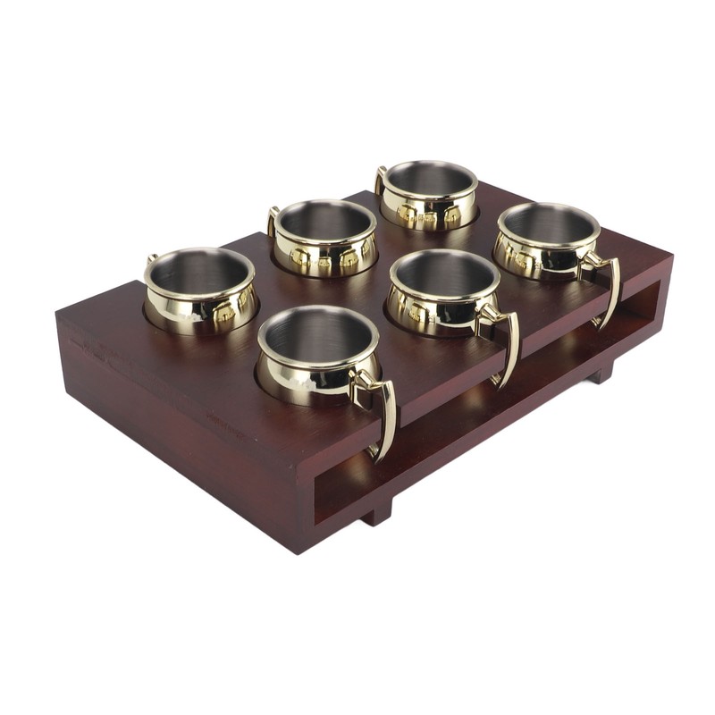6Pcs Mule Mug Holder Set Sturdy Hammered Cocktail Drink Beer
