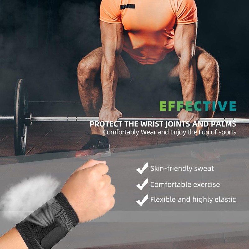 Wrist Strap Compression Wrist Strap Fitness Weightlifting Sprain Tendonitis Carpal