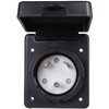 Journeyman-Pro RV TT-30 Flanged Inlet 30A 125 Volt, Straight Blade
