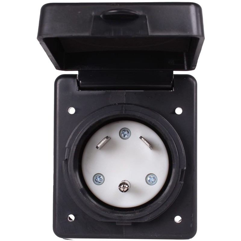 Journeyman-Pro RV TT-30 Flanged Inlet 30A 125 Volt, Straight Blade