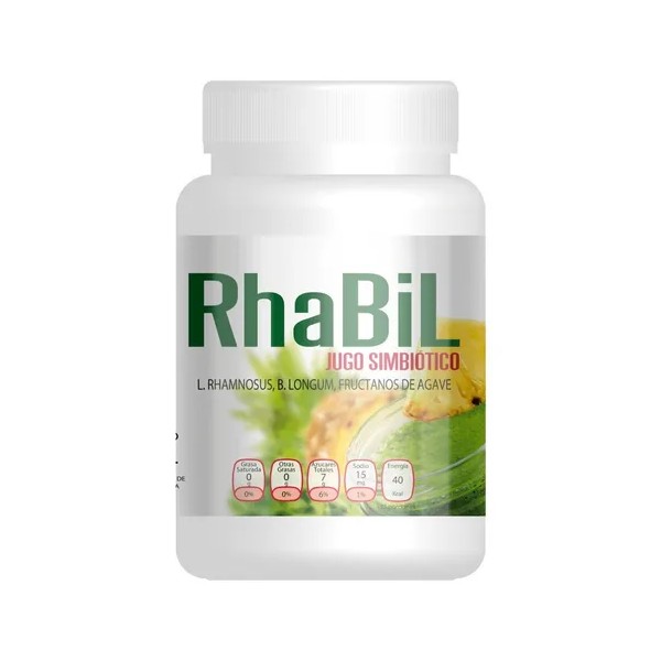 Suplemento en polvo Desacaf biotec RhaBil Jugo simbiotico sabor piña/nopal