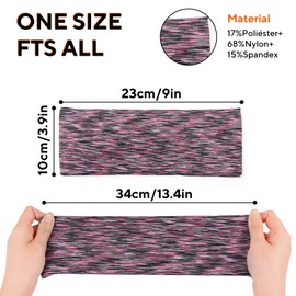 SYCYKA Bandas Deportivas para la Cabeza, Elásticas Bandas con 4 Colores para Mujer, Transpirable Hairband, Secado Rápido Deportes Diadema para Correr, Tenis, Ciclismo, Yoga, Cardio