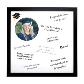 Kate & Milo Graduation Signature Guestbook Photo Frame, Graduation Party Best Wishes Message Board, Grad Party Supplies, Guest Signing Frame, Memorable Graduation Gifts
