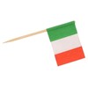 AIXXCUVQ 100pieces Italy Toothpick Flag for Food Decoration Eco-Friendly Wide