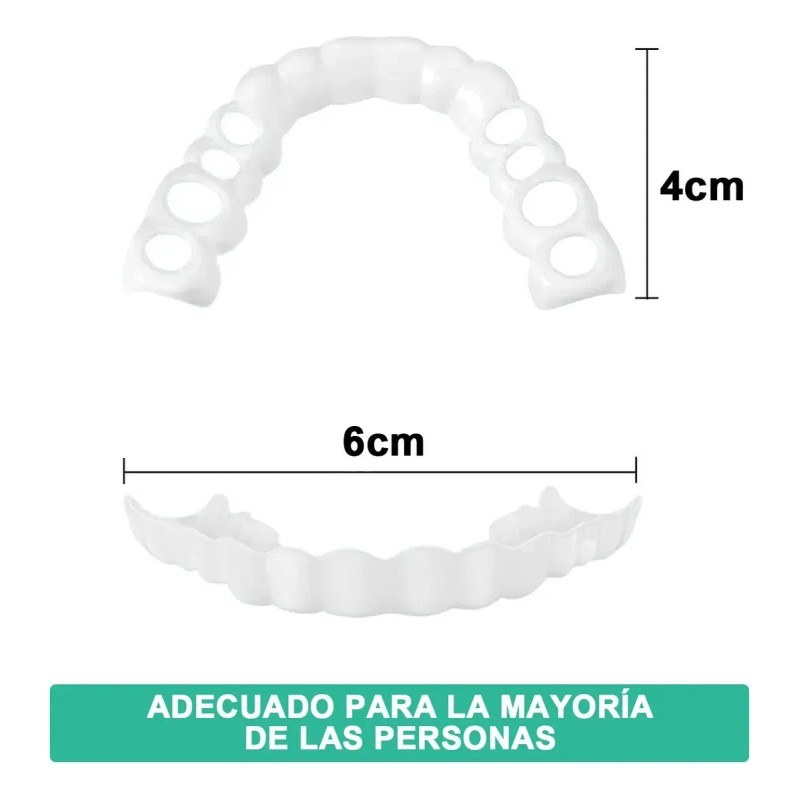Dientes Postizos Temporal Falsos Carillas Dentales