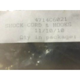 COLEMAN FLEETWOOD POP UP CAMPER SHOCK CORD AND HOOKS ORIGINAL EQUIPMENT