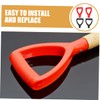 LALAFINA 4pcs D Shaped Grip Handle for Shovels Portable Replacement