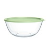 Quald Extra Large Glass Mixing Bowls Clear Glass Salad Cooking