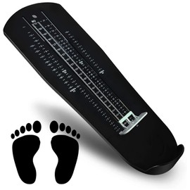 Foot Gauge for Kids, Foot Gauge for Adults, Baby, Foot Measurement, Shoe Size Measurement, Shoe Size Measurement, Shoe Testing Devices, Family Foot Gauge for Kids, Adults, UK and EU Size (Black)