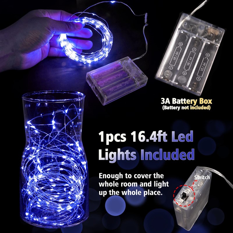 ネイビーブルー シルバーバルーンアーチガーランドキット 124個パック ネイビーシルバー ホワイト 紙吹雪バルーン バルーンアクセサリーとLEDストリングライト付き 卒業式 ベビーシャワー 結婚式