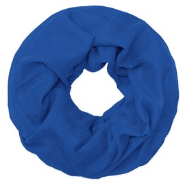 Soul-Cats Classic, lightweight and plain loop scarf in various colours, blue
