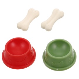 TOYANDONA 2 Sets Hundenapf Modell Kinderspielzeug Mini Spielzeug Kinderspielzeug Kinderspielzeug Waschbecken Spielzeug Tots Spielzeug Haustierspielzeug Für Kinder Aldut Spielzeug