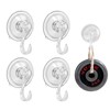 Pack of 4 Suction Cup Hooks Max 5 kg Suction