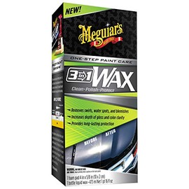 MEGUIAR'S G191016 kit de cera 3 en 1, 16 oz, beige, kit de 16 onzas