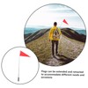 POPETPOP Adjustable Stick Flag for Sports Events Safety Flags for