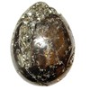 Satin Crystals Pyrite Egg Golden Cluster Geode Stone 2.5-2.75 inch
