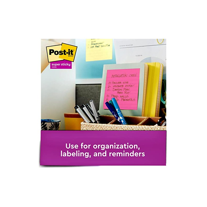 Post-it Super Sticky Pop-up Notes, 4x4 in, 5 Pads, 2X